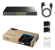 Cudy GS1020PS2 nätverksswitchar Ohanterad Gigabit Ethernet (10/100/1000)