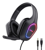 Trust GXT 416 ZIROX Headset Kabel Huvudband Spela USB Type-A Svart