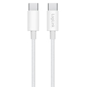 LogiLink CU0341 USB-kablar USB 2.0 1 m USB C 0,48 Gbit/s 60 W Vit