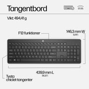 HP 230 trådlös mus och tangentbord kombinerat