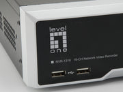 LevelOne NVR-1316 nätverksvideobandspelare (NVR) Svart