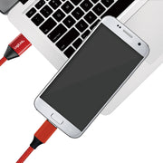 LogiLink CU0151 USB-kablar USB 2.0 0,3 m USB A Micro-USB B Röd