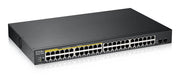 Zyxel GS1900-48HPv2 hanterad L2 Gigabit Ethernet (10/100/1000) Strömförsörjning via