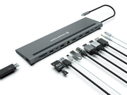 Conceptronic DONN17G dockningsstationer för bärbara datorer Kabel USB 3.2 Gen 1 (3.1