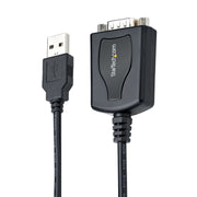 StarTech.com 1 m USB- till seriell kabel med COM-portretention