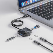 Manhattan 181150 dockningsstationer för bärbara datorer Kabel USB 3.2 Gen 2 (3.1 Gen