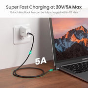 Ugreen 70429 USB-kablar 1 m USB C 0,48 Gbit/s 100 W Svart