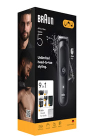 Braun AIO5540 skägg/hår trimmer Svart 14 Litium-Ion (Li-Ion)