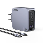 Ugreen Nexode Pro 160W GaN Charger with USB-C Cable Universal Svart