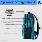 HP Campus XL ryggsäck i Tartan Plaid