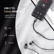 Ugreen 30632 mobiltelefonkablar Svart USB C 3,5mm