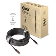 CLUB3D USB3.2 G2 TYPE-C ACT. OPT. A/V M/M 20M USB-kablar USB 3.2 Gen 2 (3.1 Gen 2)