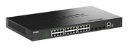 D-Link DGS-1530-28P/E nätverksswitchar hanterad L2 Gigabit Ethernet (10/100/1000)