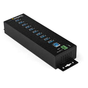 StarTech.com USB 3.0-hubb med 10 portar och nätadapter