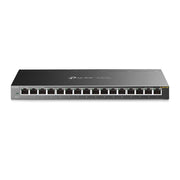 TP-Link TL-SG116E Ohanterad L2 Gigabit Ethernet (10/100/1000) Svart