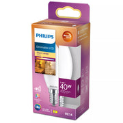 Philips Filamentkronljuskälla frostad 40 W B35 E14