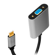 LogiLink CUA0104 videokabeladapter 0,15 m USB Type-C VGA (D-Sub) Svart