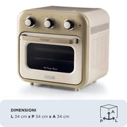 Ariete 4632/03 Single 16 l Fristående 1400 W Varmluftsfritös Beige