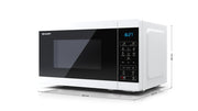 Sharp YC-MS02E-W mikrovågsugn Svart