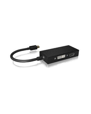 ICY BOX IB-AC1032 Mini DisplayPort DVI-D + VGA (D-Sub) + HDMI Svart