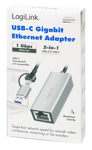 LogiLink UA0238B nätverkskort Ethernet 1000 Mbit/s