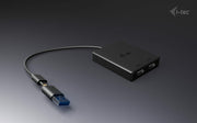 i-tec CADUAL4KDP videokabeladapter 0,27 m USB Type-A/USB Type-C 2 x DisplayPort Svart