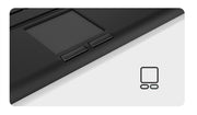 KeySonic KSK-5211ELU (DE) tangentbord Hem USB QWERTZ tyska Svart