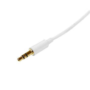 StarTech.com MU2MMMSWH ljudkabel 2 m 3,5mm Vit