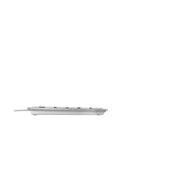 CHERRY KC 6000 Slim tangentbord Universal USB AZERTY Belgiskt Silver