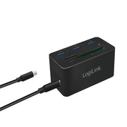 LogiLink UA0370 dockningsstationer för bärbara datorer Kabel USB 3.2 Gen 1 (3.1 Gen
