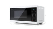 Sharp YC-MG02E-W mikrovågsugn Blå