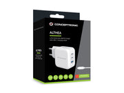 Conceptronic ALTHEA17W mobilladdare Universal Vit AC Snabb laddning inomhus