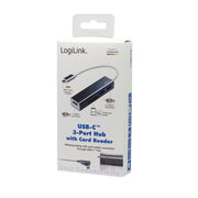 LogiLink UA0305 dockningsstationer för bärbara datorer Kabel USB 3.2 Gen 1 (3.1 Gen