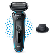 Braun Series 5 51-M1200s rakapparater för män Folierakapparat Trimmer Svart
