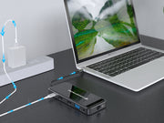 Conceptronic DONN14G dockningsstationer för bärbara datorer Kabel USB 3.2 Gen 1 (3.1