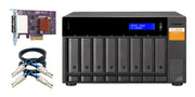 QNAP TL-D800S Hölje för lagringsenheter HDD- / SSD kabinett Svart
