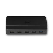 i-tec U3HUB742 gränssnittshubbar USB 3.2 Gen 1 (3.1 Gen 1) Type-B 5000 Mbit/s Svart