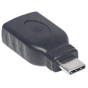 Manhattan 354646 kabelomvandlare (hane/hona) USB C USB A Svart
