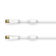 Hama 00205246 koaxialkablar 1,5 m Koaxial Vit