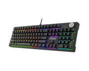 MSI FORGE GK320 RED tangentbord Spela USB QWERTY Engelsk Svart