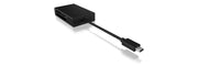 ICY BOX IB-CR401-C3 kortläsare USB 3.2 Gen 1 (3.1 Gen 1) Type-C Svart