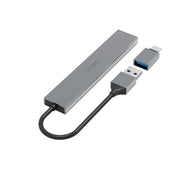 Hama 00200141 gränssnittshubbar USB 3.2 Gen 1 (3.1 Gen 1) Type-A 5000 Mbit/s Grå