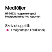 HP 963XL magenta original bläckpatron med hög kapacitet