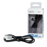 LogiLink CU0132 USB-kablar USB 2.0 1 m USB A Micro-USB A 0,48 Gbit/s Grå