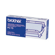 Brother PC-75 förbrukningsvara till telefax Faxpatron + färgband 144 sidor Svart