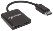 Manhattan 207768 bilddelare DisplayPort 2x DisplayPort