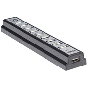 Manhattan 161572 gränssnittshubbar USB 2.0 480 Mbit/s Svart