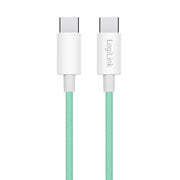 LogiLink CU0347 USB-kablar USB 2.0 1 m USB C 0,48 Gbit/s 60 W Grön