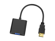 Conceptronic ABBY20B videokabeladapter 0,25 m HDMI Typ A (standard) VGA (D-Sub) Svart