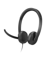 Lenovo VoIP Headset 5000 Kabel Huvudband Kontor/callcenter USB Type-C Svart